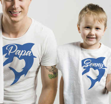 Shark Family Father and son shirt - TenStickers