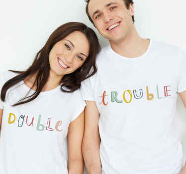 Double trouble Couple t shirts - TenStickers