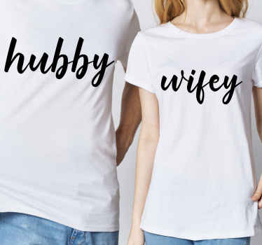 Hubby/Wifey Couple t shirts - TenStickers