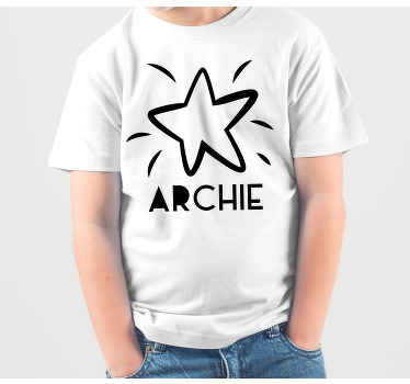 Camiseta infantil Estrella personalizada - TenVinilo