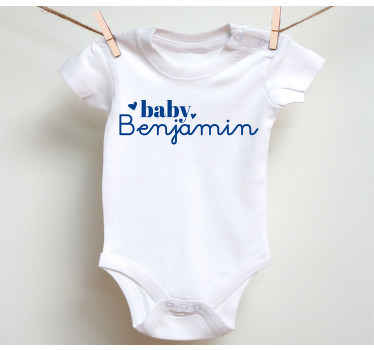 Personalised  name Baby shirt - TenStickers