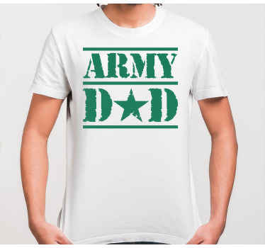 Army Dad star custom t-shirt - TenStickers