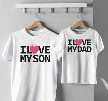 I love my son/dad Father and son shirt - TenStickers