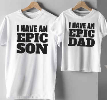 I have an epic Father and son shirt - TenStickers