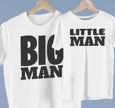 Big man, little man Father and son shirt - TenStickers