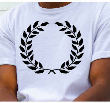 Laurel wreath victory icon custom t-shirt - TenStickers