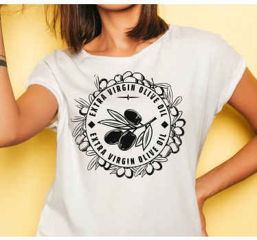 Camiseta motivo de aceite de oliva - TenVinilo
