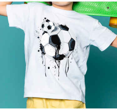 Graffiti footballs Kids t-shirt - TenStickers