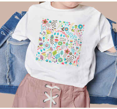 Floral Pattern Delight kids t-shirt - TenStickers