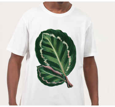 Camiseta personalizada hoja de maranta roja - TenVinilo