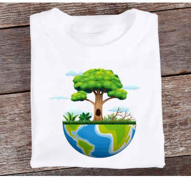 Cartoon planet earth Kids t-shirt - TenStickers