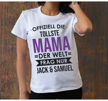 Muttertag T Shirt Personalisiert - TenStickers