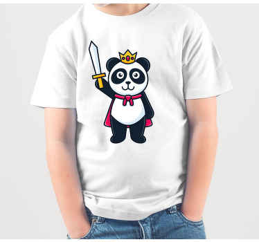 Cute Panda knight Kids t-shirt - TenStickers