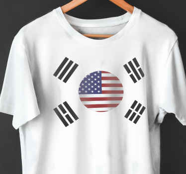 Korean American custom t-shirt - TenStickers
