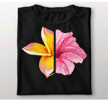 Camiseta infantil Medias flores rosadas - TenVinilo