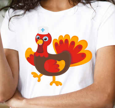 Nurse turkey thanksgiving custom t-shirt - TenStickers