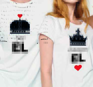 Camisetas parejas loca por el - TenVinilo