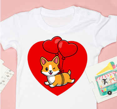 Orange Koala with balloon Kids t-shirt - TenStickers