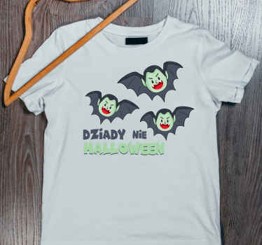 Koszulka na halloween Dracula twarz Halloween - TenStickers