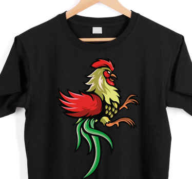 Amazing rooster chicken design custom t-shirt - TenStickers