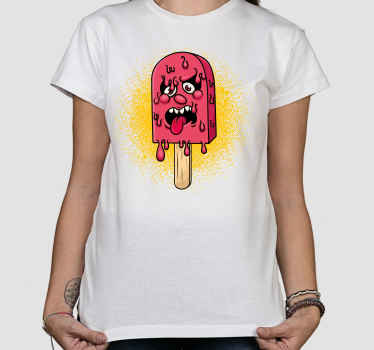 Ice pop drop graffiti cartoon custom t-shirt - TenStickers
