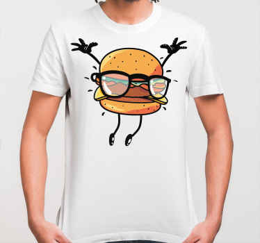 Sýrové burgerové graffiti kreslené tričko na míru - TenStickers