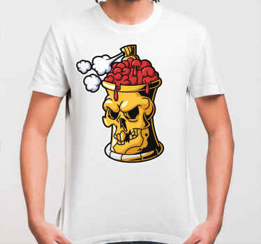 Graffiti skull spray can custom t-shirt - TenStickers