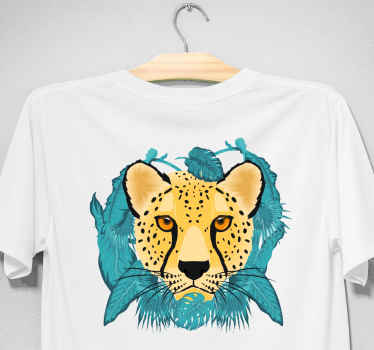 T-shirts visage de léopard de la jungle - TenStickers