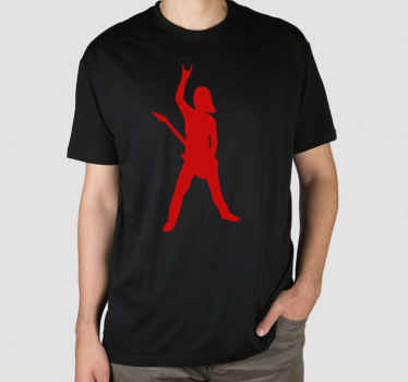 Gitarr rock and roll player anpassad t-shirt - Tenstickers