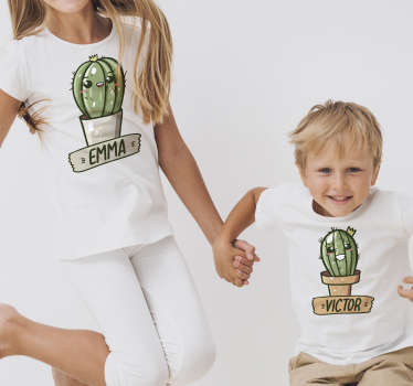Cactus you and me Couple t-shirts - TenStickers