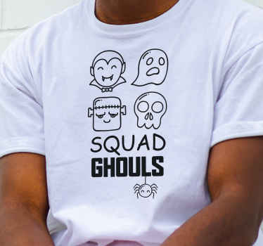 Squad ghouls skeleton Halloween shirt - TenStickers