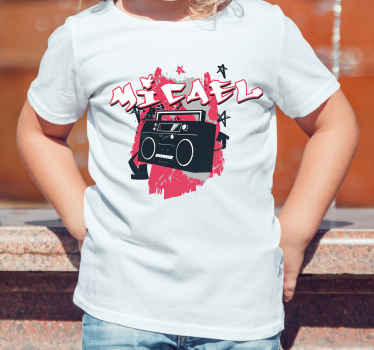 Camiseta de graffiti de reproductor de cd de hip hop - TenVinilo