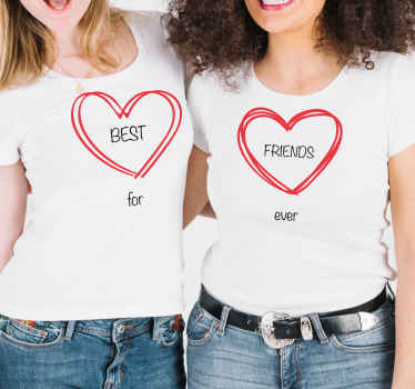 Sonsuza kadar en iyi arkadaşlar özel tişört - TenStickers