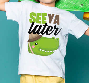 Seeya later cocodrile kids t-shirt - TenStickers