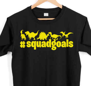 #squadgoals dino team Kids t-shirt - TenStickers