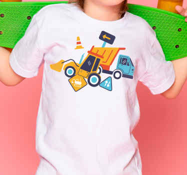 Construction vehicle kids t-shirt - TenStickers