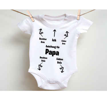 T-Shirt Baby Anleitung für papa-design - TenStickers