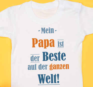 T-Shirt Baby Bunter satz "mein vater ist der beste" - TenStickers