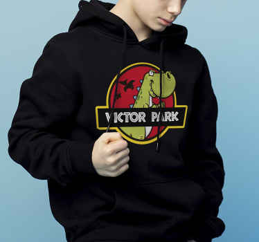 Jurassic Park dinosaur kids t-shirt  with name - TenStickers