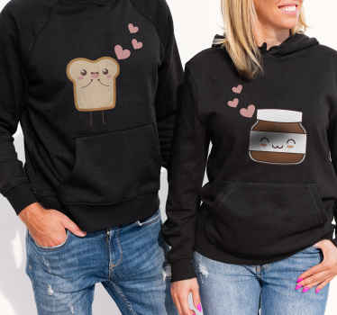 Partner T Shirts Brot und Nutella - TenStickers