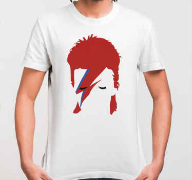 Diseño clásico de la cara de bowie camiseta personalizada - TenVinilo