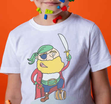 Camiseta personaje pirata juguetón - TenVinilo