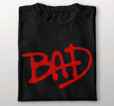 Bad red Michael jackson custom t-shirt - TenStickers