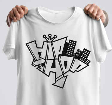 Camiseta personalizada hip hop grafitti - TenVinilo