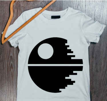 Death star silhouette custom t-shirt - TenStickers