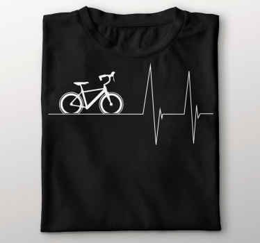 Camiseta personalizada bicicleta heartline - TenVinilo