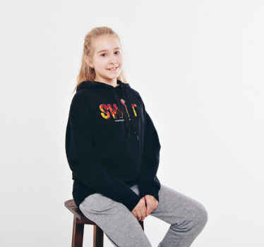 Sudadera SWIT logo negra - TenVinilo