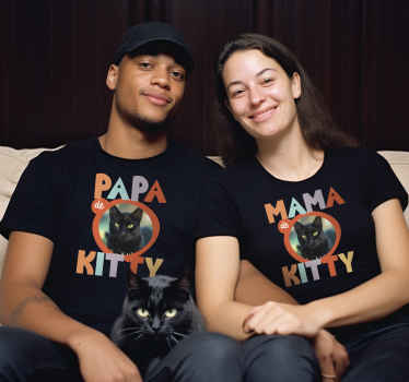 Far og mor matchende par set t shirt - TenStickers