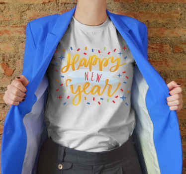 新年横幅定制t恤 - TenStickers