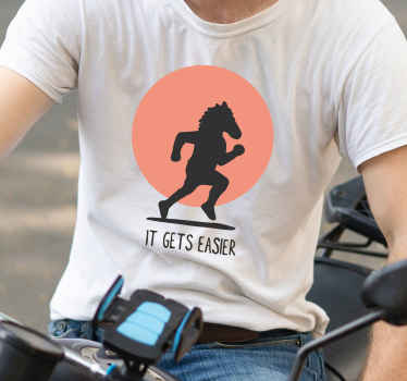 Sunset horse running custom t-shirt - TenStickers